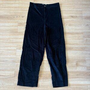 Everlane High Rise Straight Leg Denim Corduroy Jeans Black Women’ Size 6